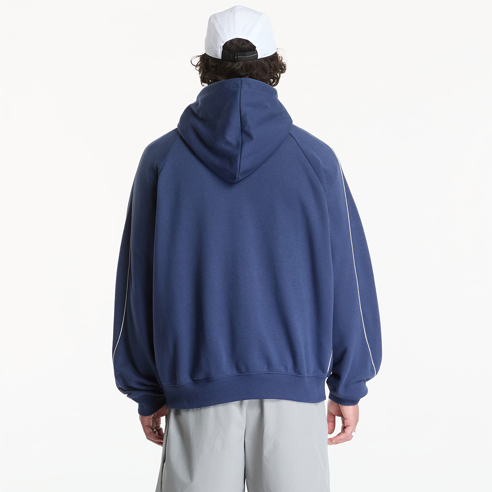 Men's sweatshirts New Balance Trackside French Terry Hoodie Nb Navy