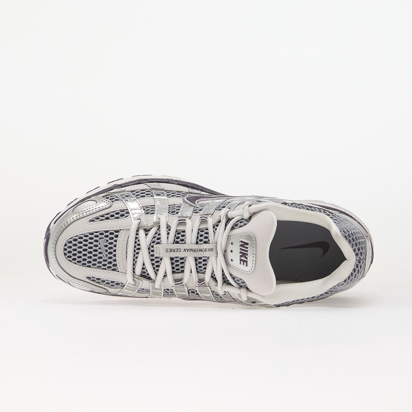 Joggesko og sko for kvinner Nike P-6000 Vast Grey/ Dark Raisin-Metallic Silver