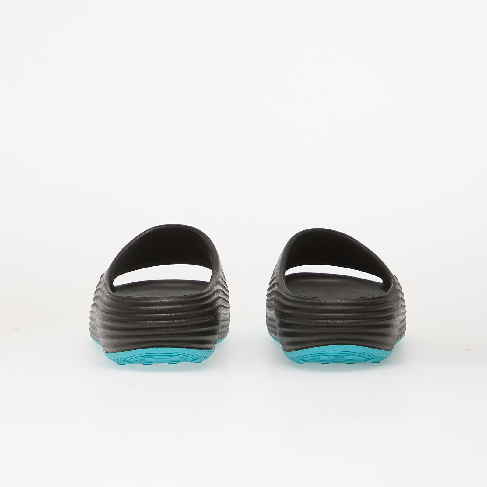 Ténis e sapatos para homem Nike ReactX Rejuven8 Men's Slides Black/ Metallic Silver-Gamma Blue