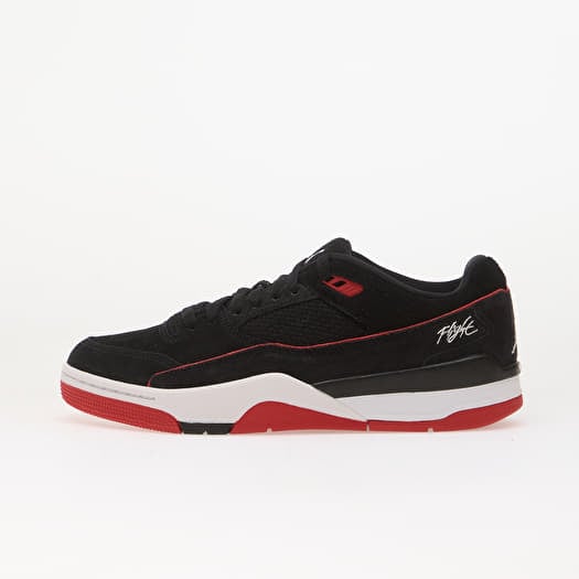 Jordan Flight Court Black/ White-University Red