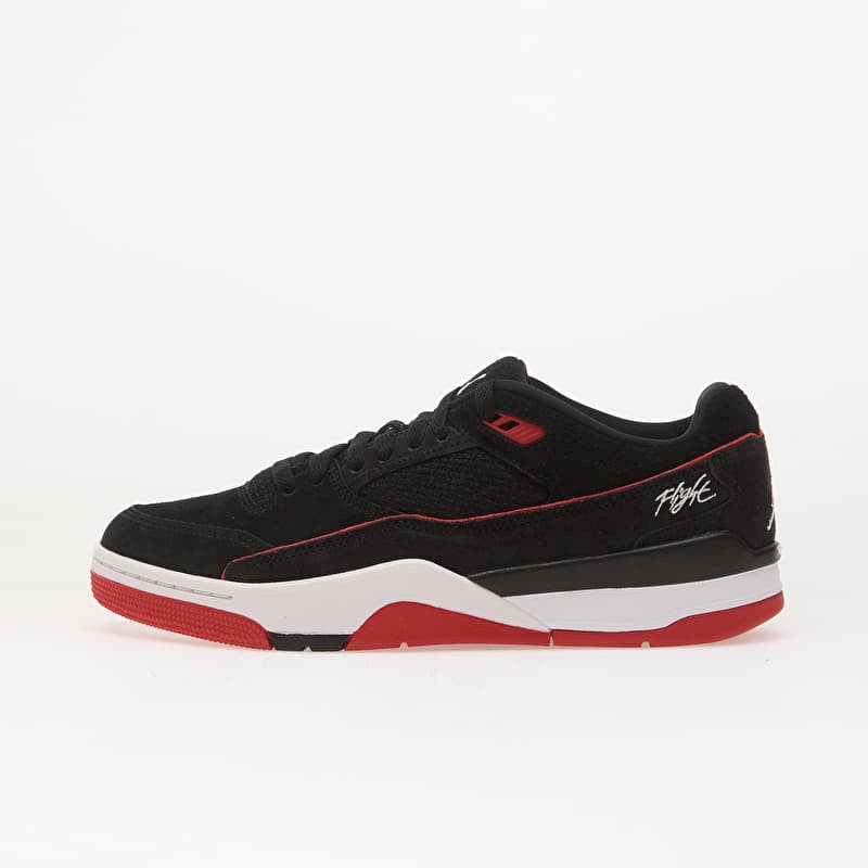 Jordan Flight Court Black/ White-University Red