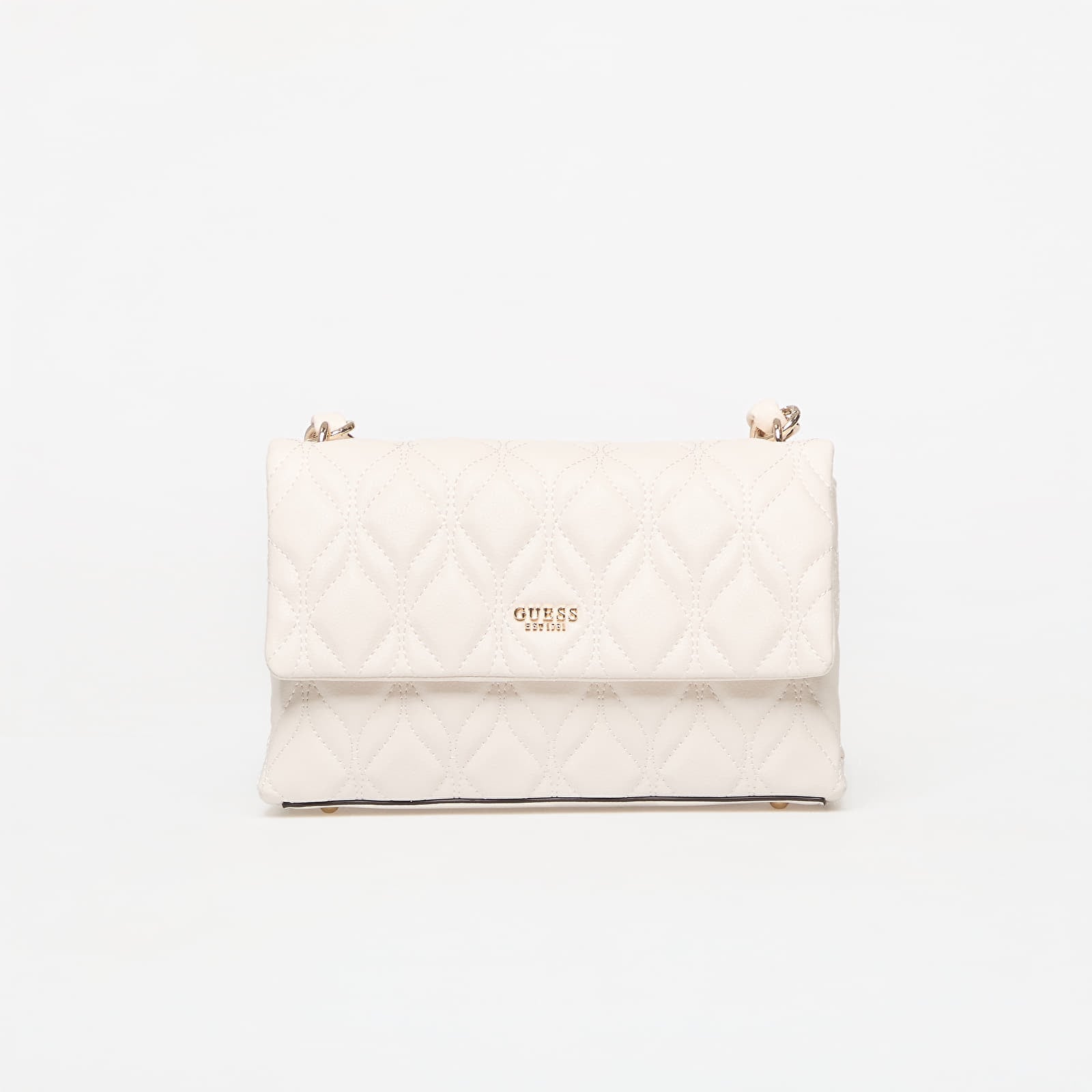 Rokassomas Guess Maxine Flap Crossbody Off White