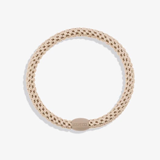 KKNEKKI Hair Tie Slim Light Beige Beige