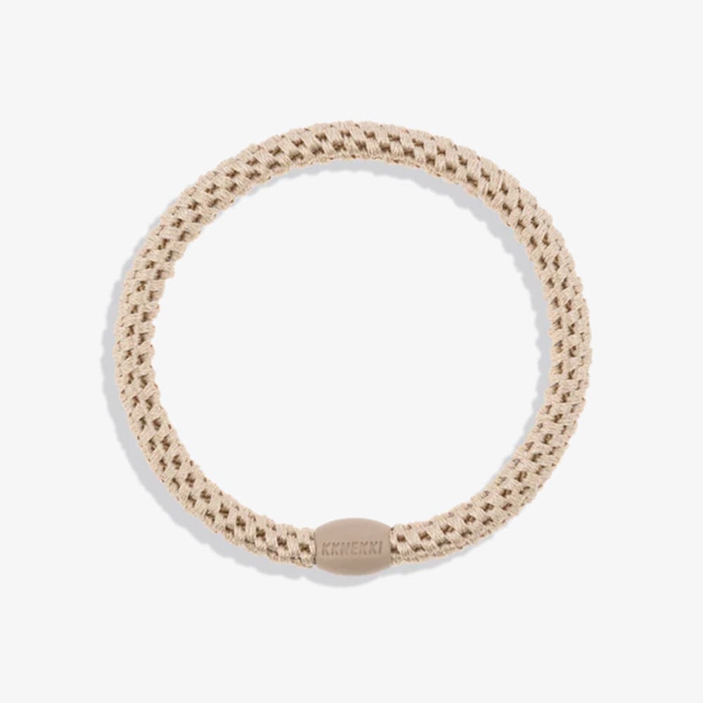 Drugi dodatki KKNEKKI Hair Tie Slim Light Beige Beige