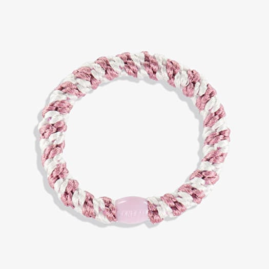 KKNEKKI Hair Tie Old Pink-White Stripe Pink