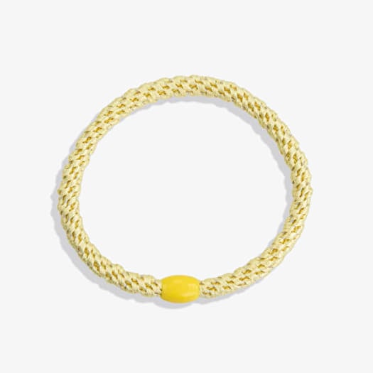 KKNEKKI Hair Tie Slim Light Yellow Yellow