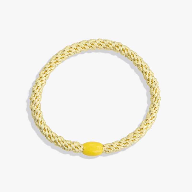 KKNEKKI Hair Tie Slim Light Yellow Yellow