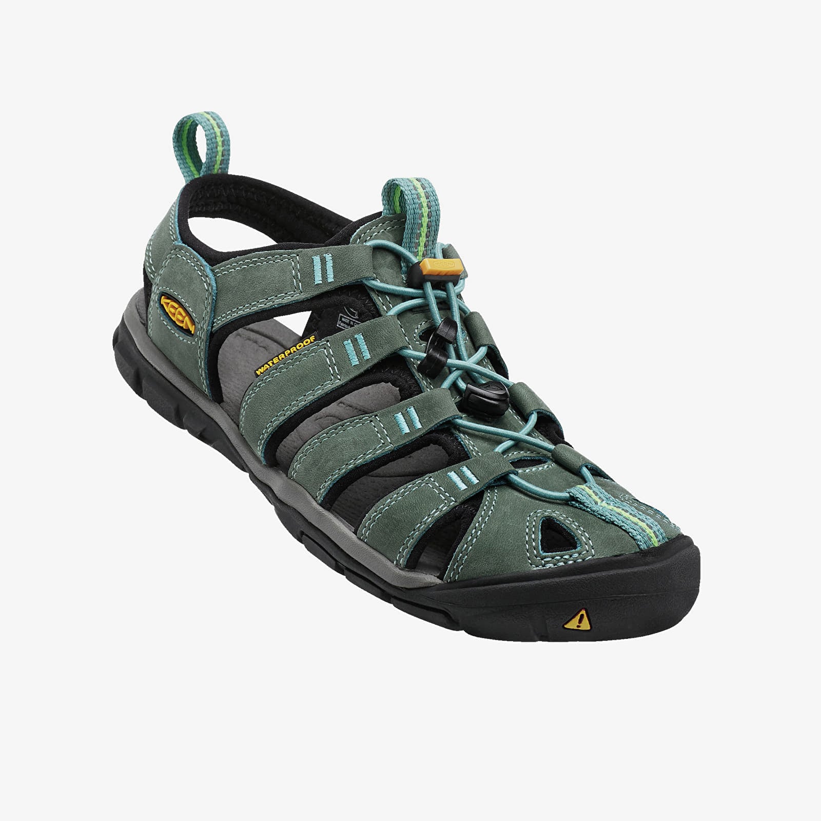 Женская обувь KEEN Clearwater Cnx Leather Mineral Blue/ Yellow