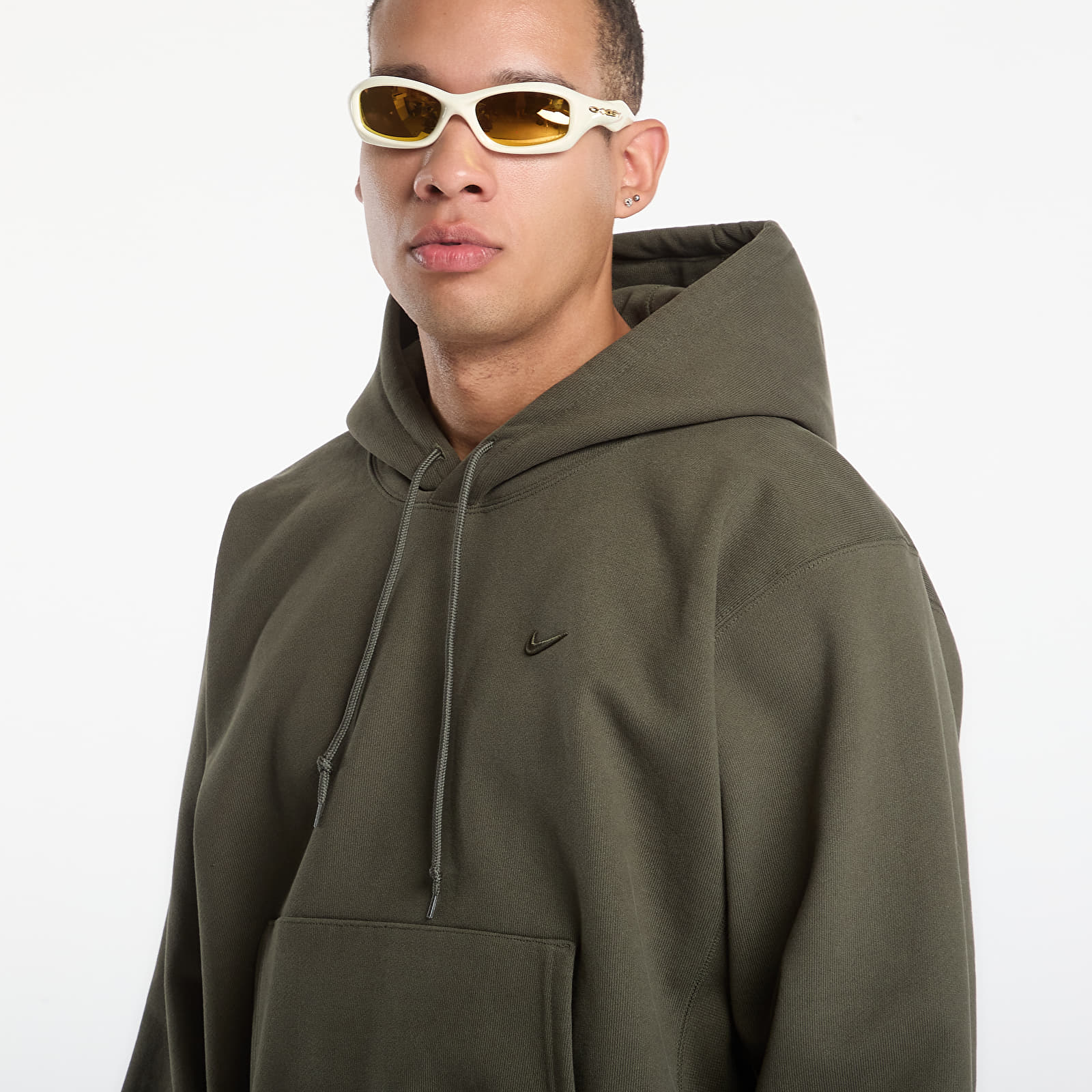 Sudaderas con capucha para hombre Nike Men's Fleece Hoodie Cargo Khaki