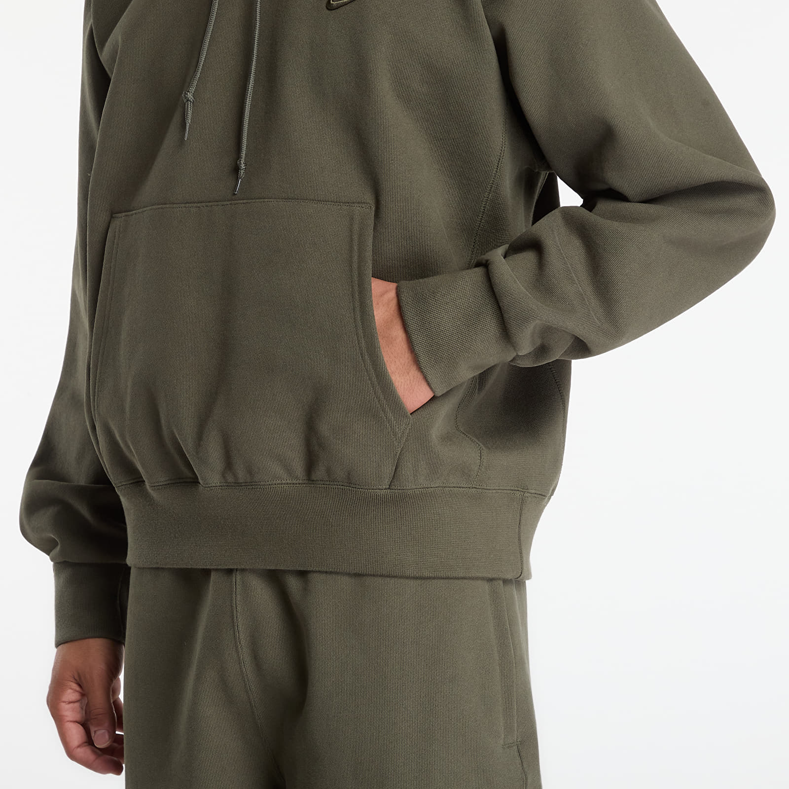 Sudaderas con capucha para hombre Nike Men's Fleece Hoodie Cargo Khaki