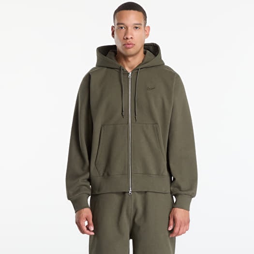 Mikina Nike Men's Fleece Full-Zip Hoodie Cargo Khaki