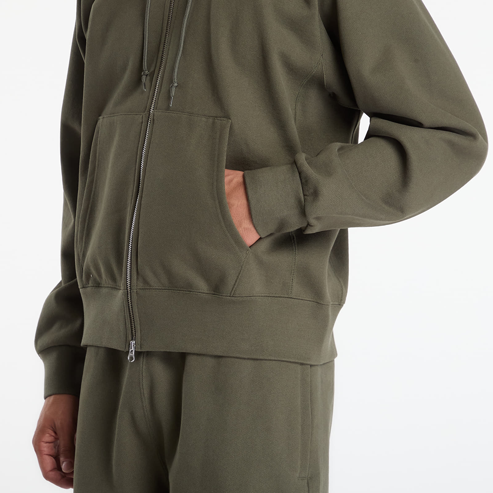 Gensere for menn Nike Men's Fleece Full-Zip Hoodie Cargo Khaki