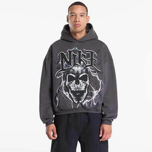 Mikina Nike Standard Issue Men's Brushed Pullover Basketball Hoodie Anthracite/ White/ Pale Ivory