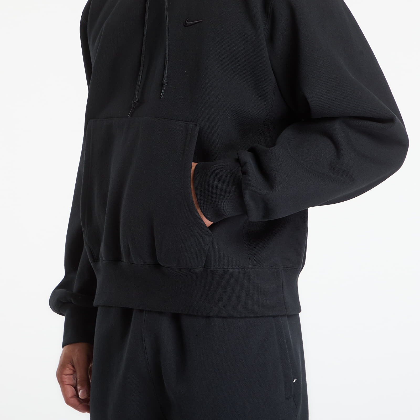 Pánske mikiny Nike Men's Fleece Hoodie Black