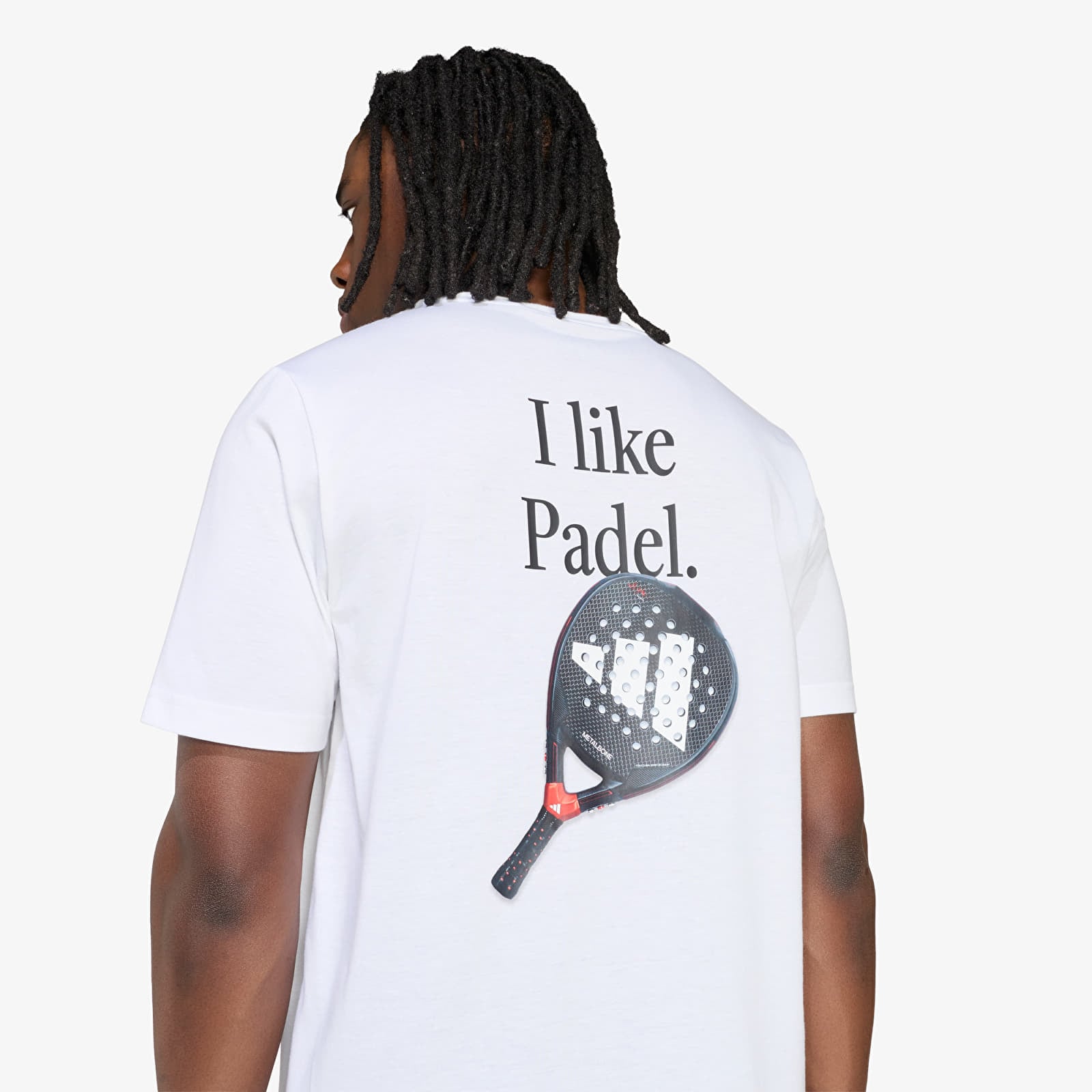 Pánske tričká adidas Padel Category Graphic T-shirt White