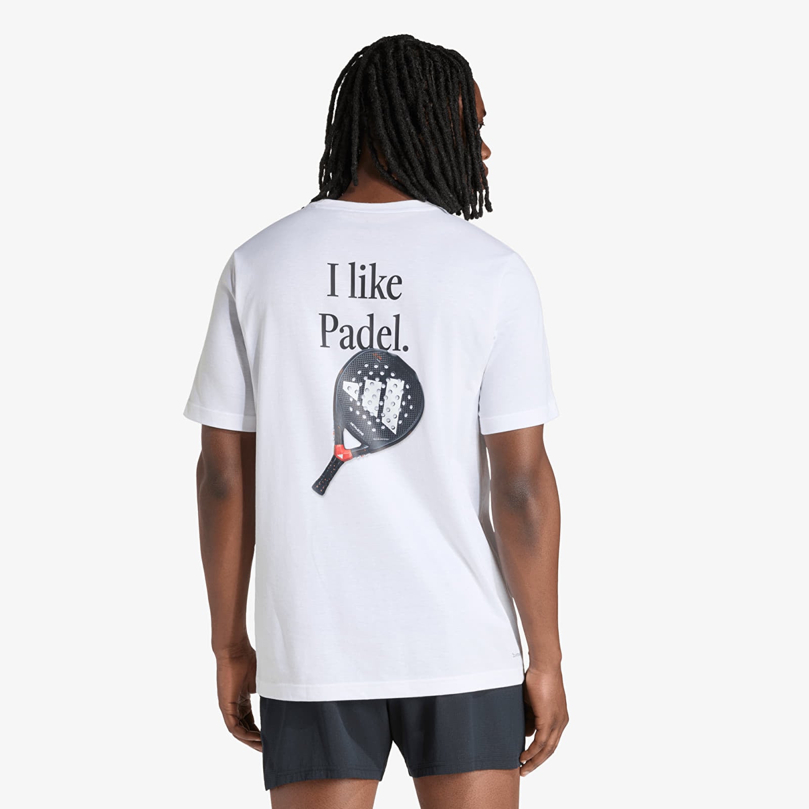 Pánske tričká adidas Padel Category Graphic T-shirt White