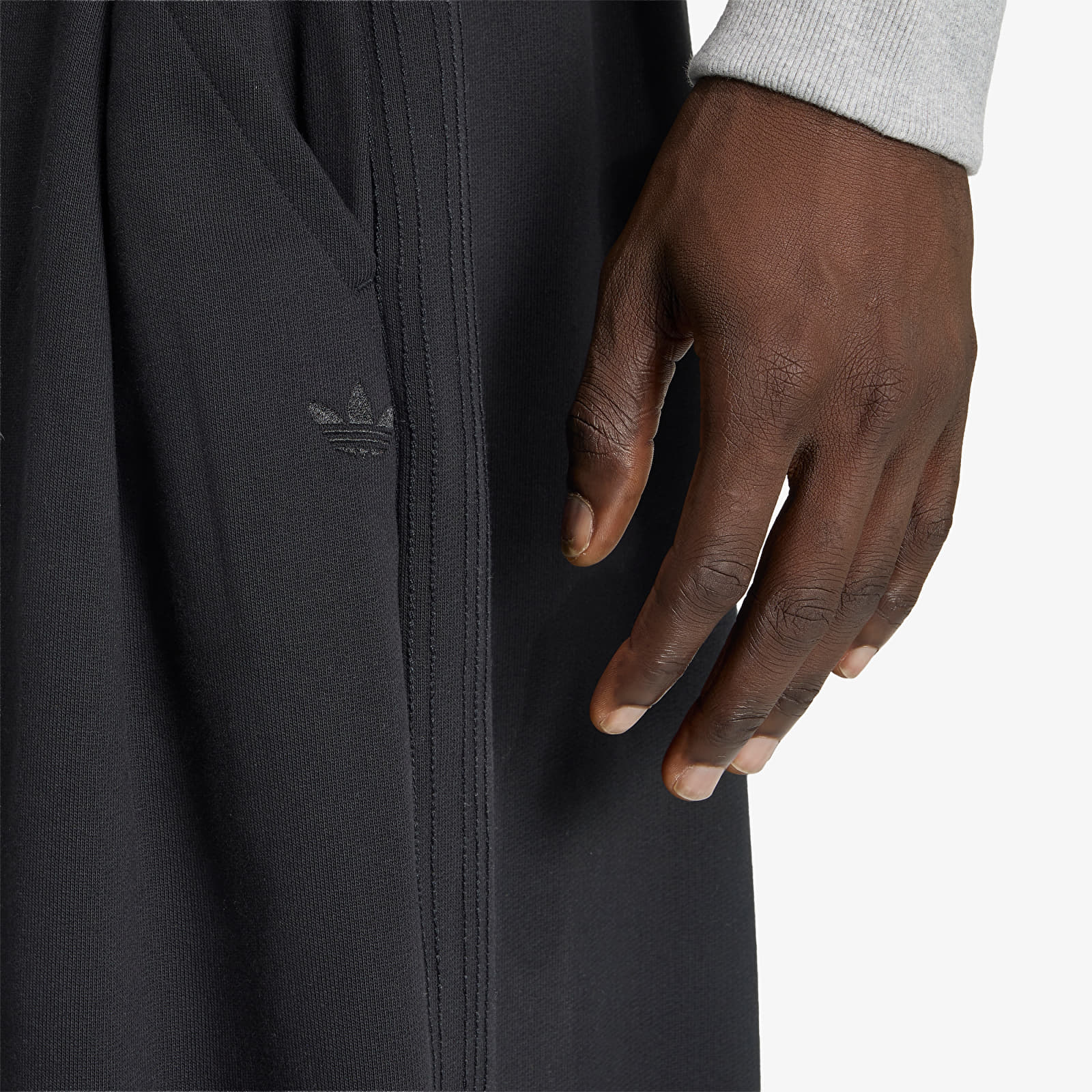 Pánske nohavice adidas Premium Essentials Open Wide Hem Pants Black