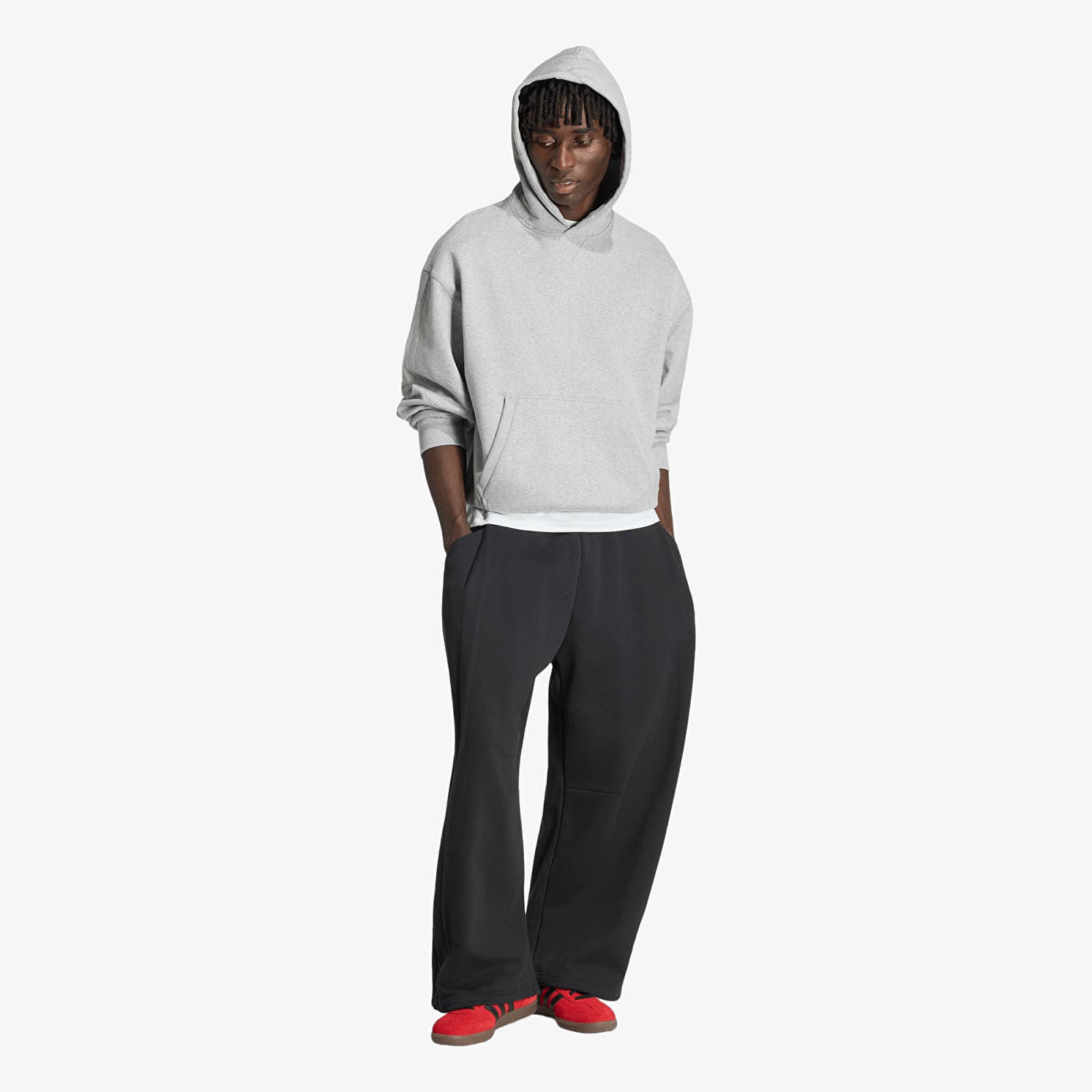 Pánske nohavice adidas Premium Essentials Open Wide Hem Pants Black