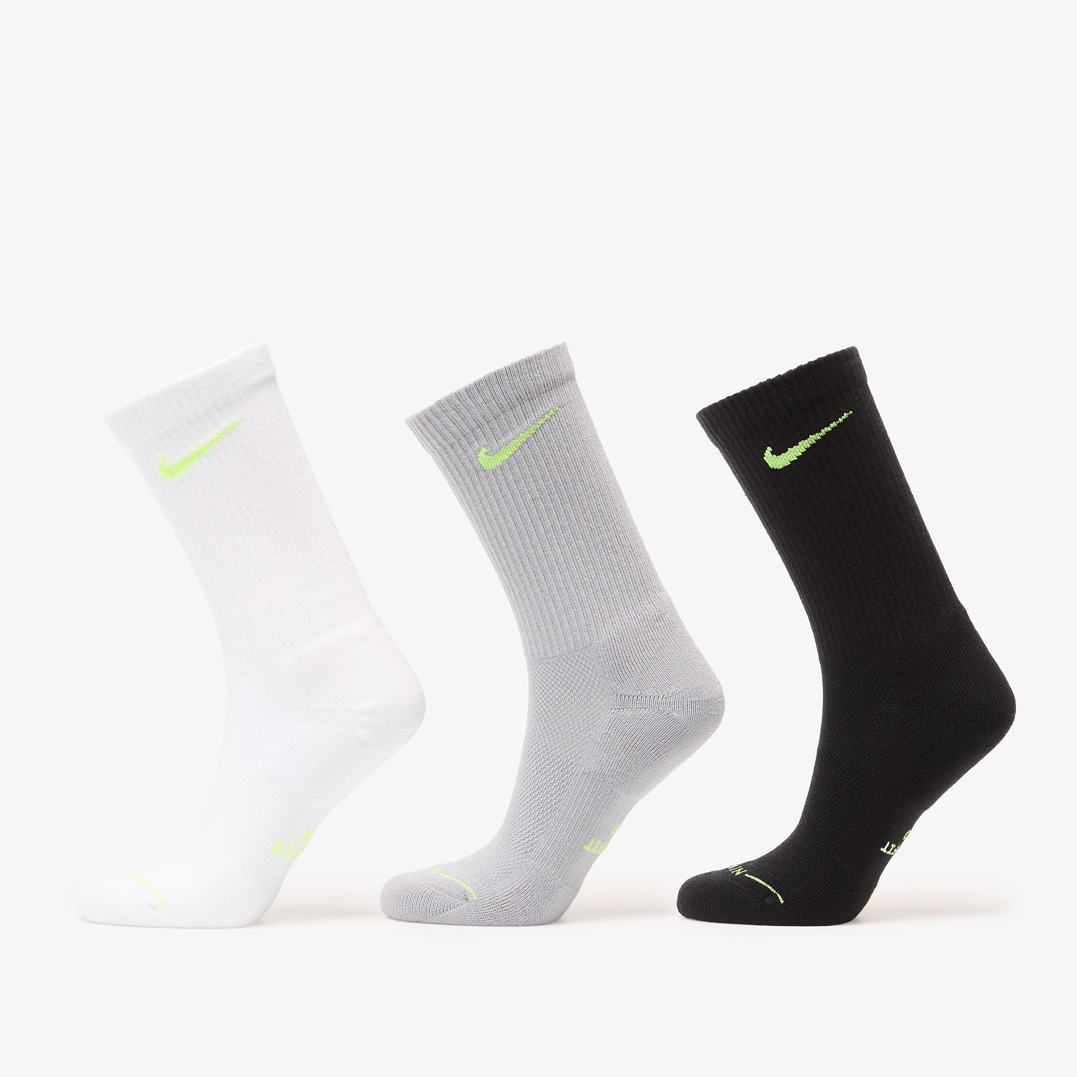 Nike Everyday Elevated Crew Socks 3-Pack Multi-Color XL