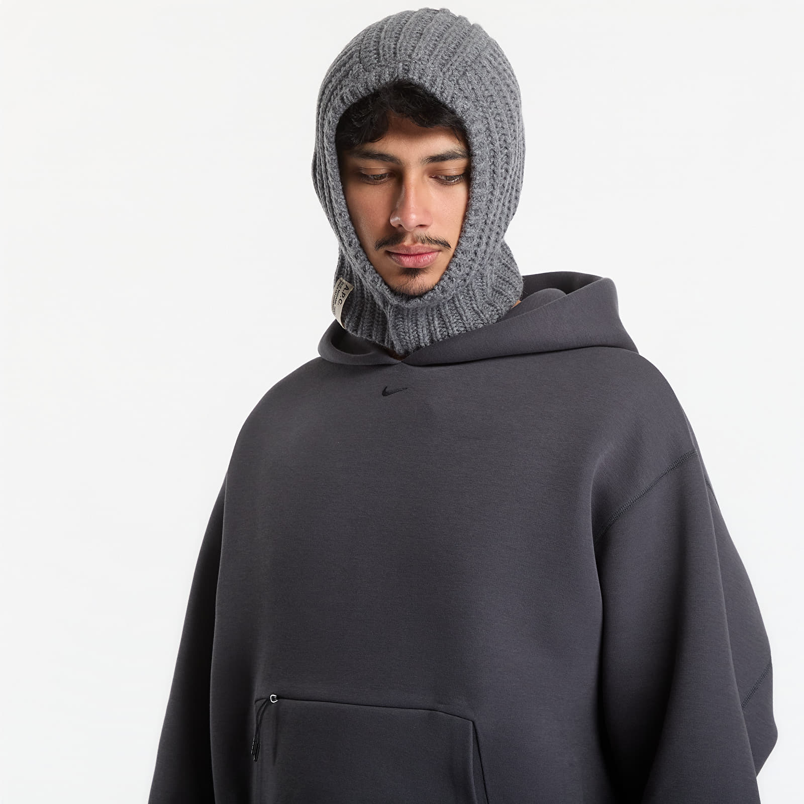 Moški hoodiji  Nike Tech Men's Fleece Pullover Hoodie Anthracite/ Black