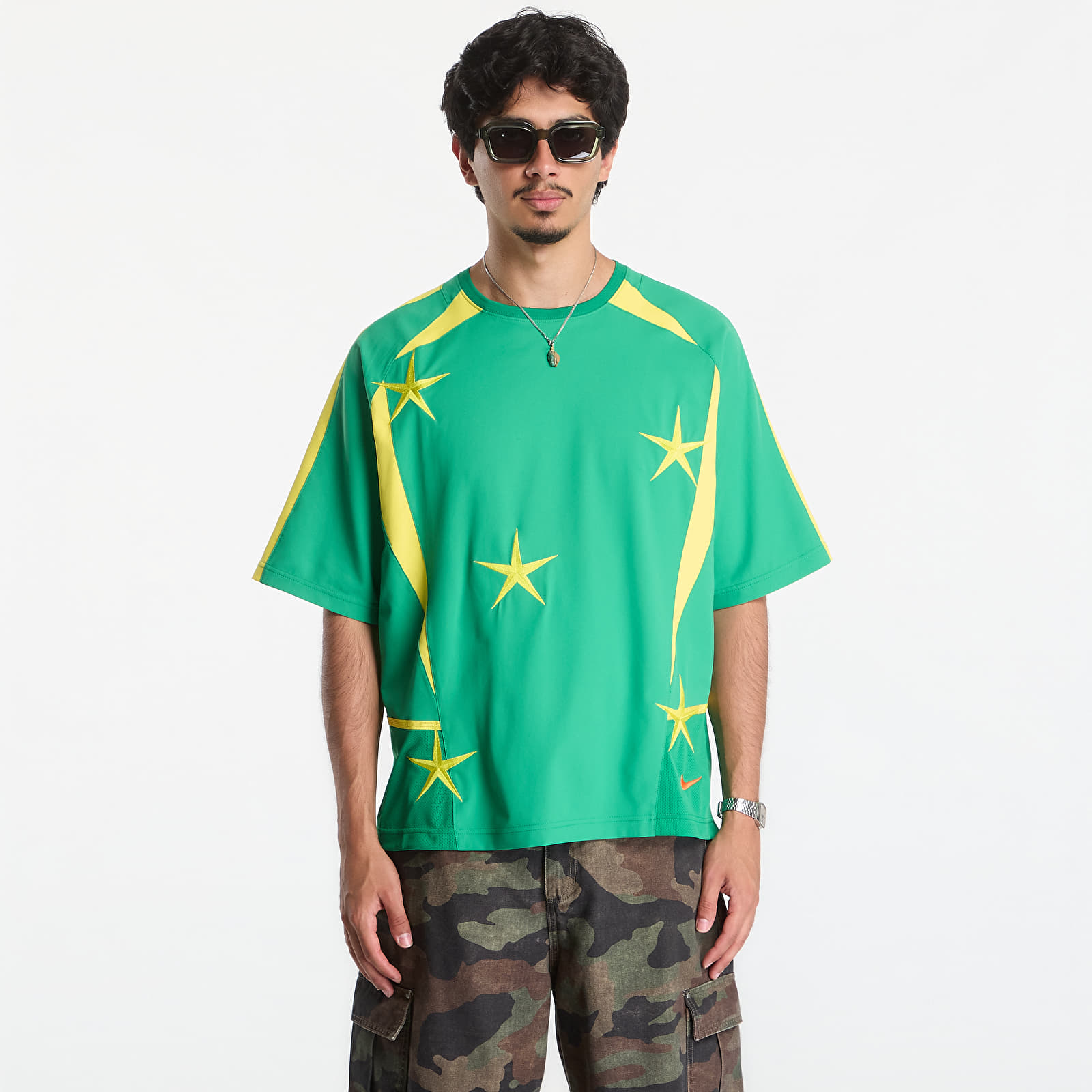 Men's Jerseys Nike "Your Message Here" Men's Soccer Jersey Court Green/ Lightening/ Safety Orange