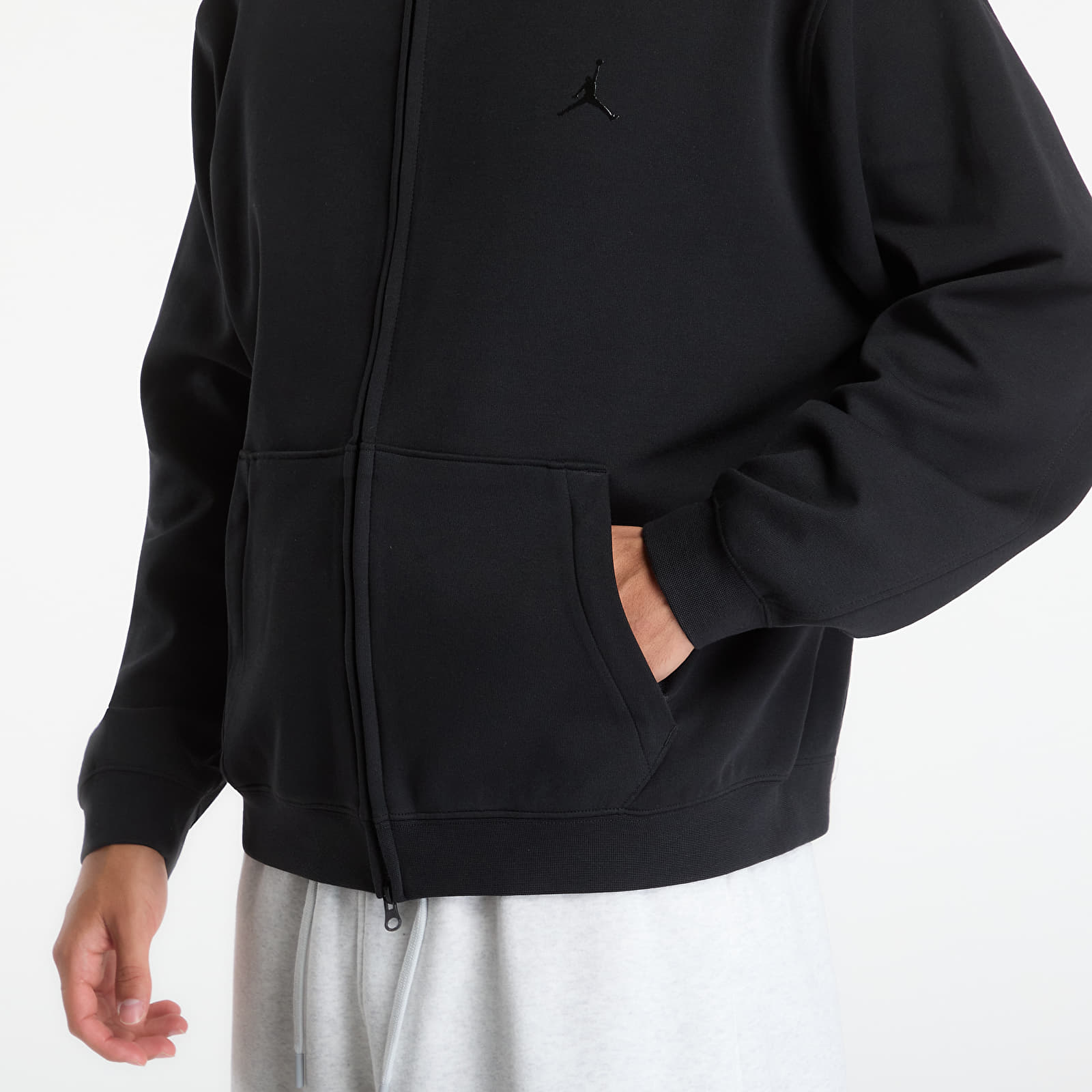 Sweats à capuche homme Jordan Sport Hoop Fleece Men's Dri-FIT Full-Zip Hoodie Black