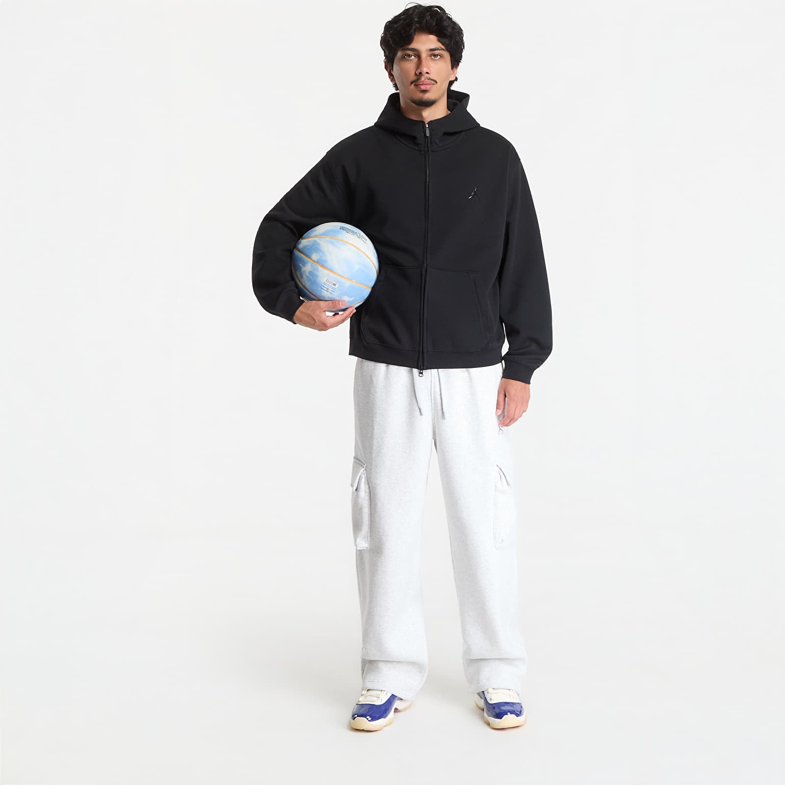 Sweats à capuche homme Jordan Sport Hoop Fleece Men's Dri-FIT Full-Zip Hoodie Black