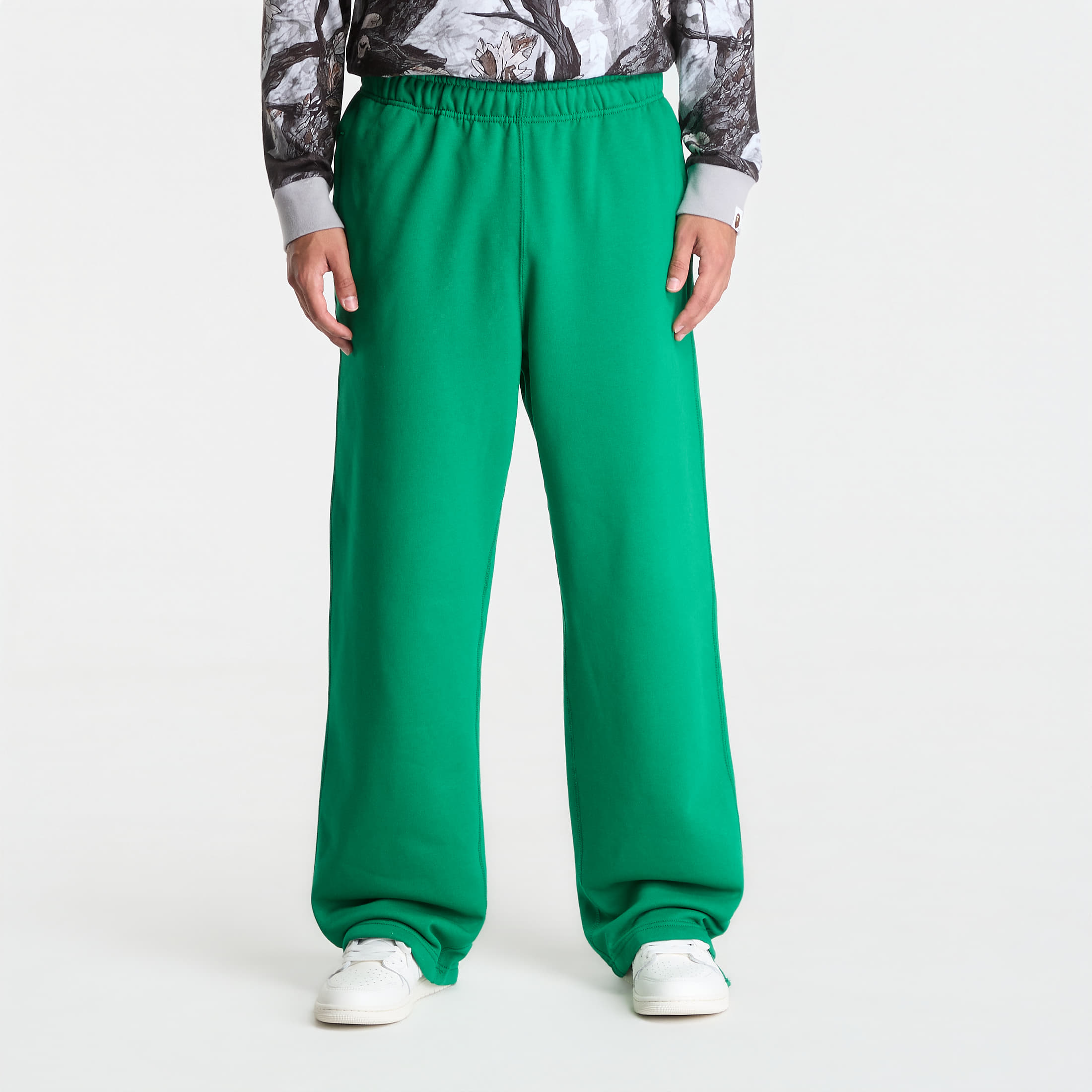 Суитшърт Nike Solo Swoosh Men's Fleece Open-Hem Pants Court Green/ Court Green/ White L