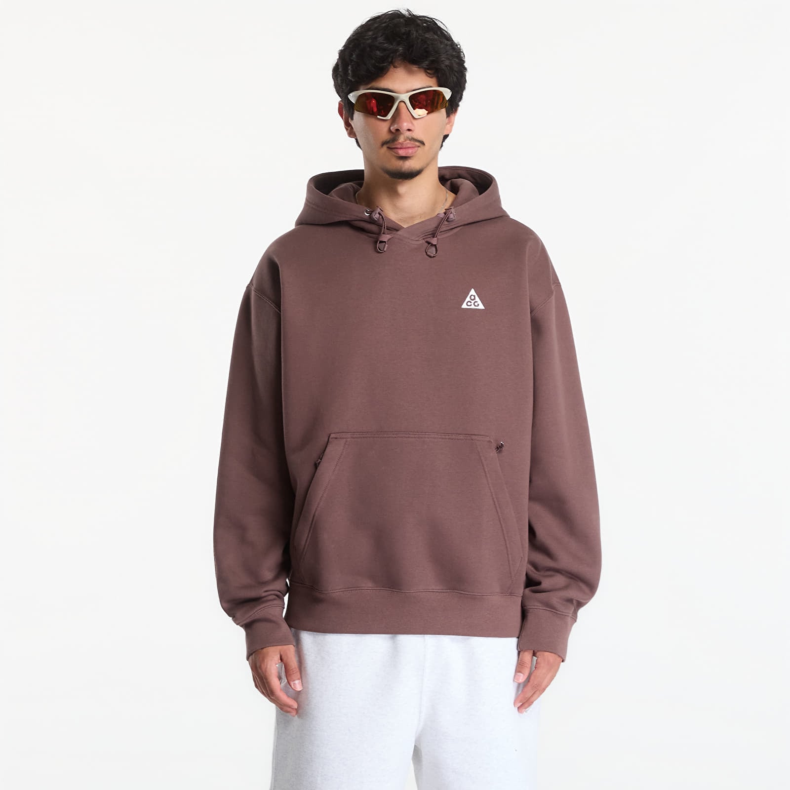 Men's sweatshirts Nike ACG "Tuff Fleece" Pullover Hoodie Tattoo/ Summit White