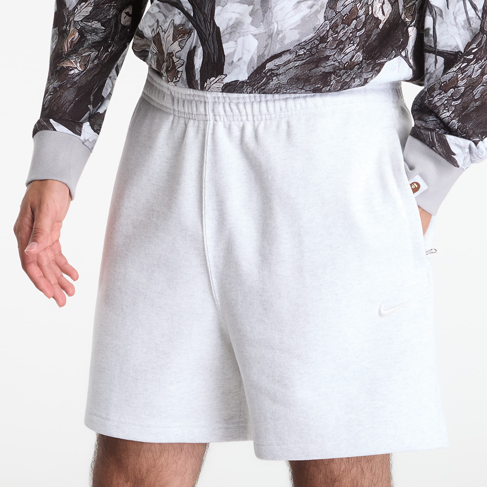 Pánske šortky Nike Men's Fleece Shorts Birch Heather