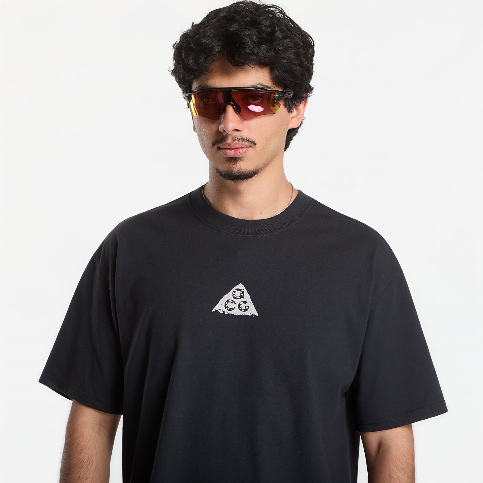 T-shirts til mænd ACG Men's Dri-FIT T-Shirt Black/ Lt Orewood Brn