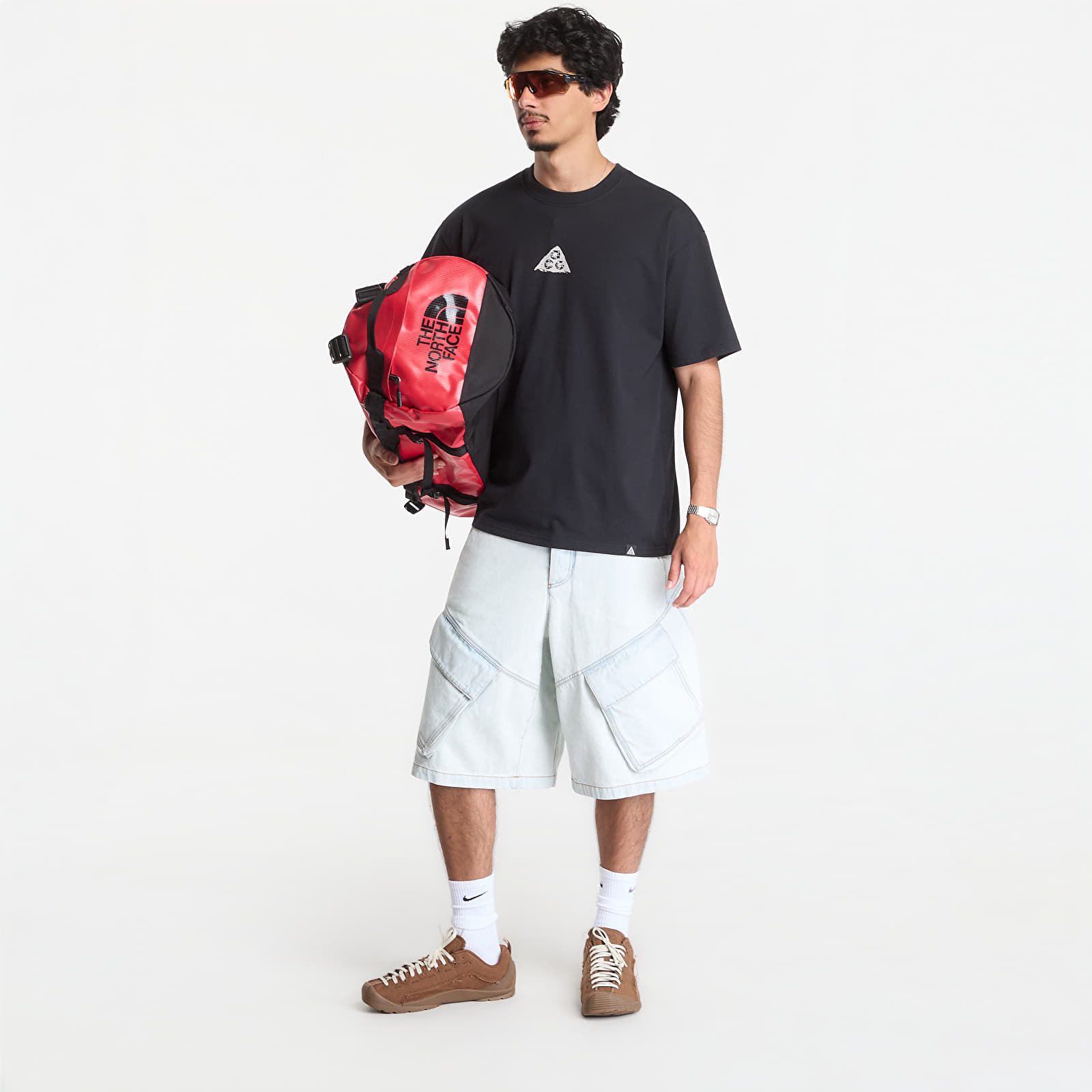 T-shirts til mænd ACG Men's Dri-FIT T-Shirt Black/ Lt Orewood Brn