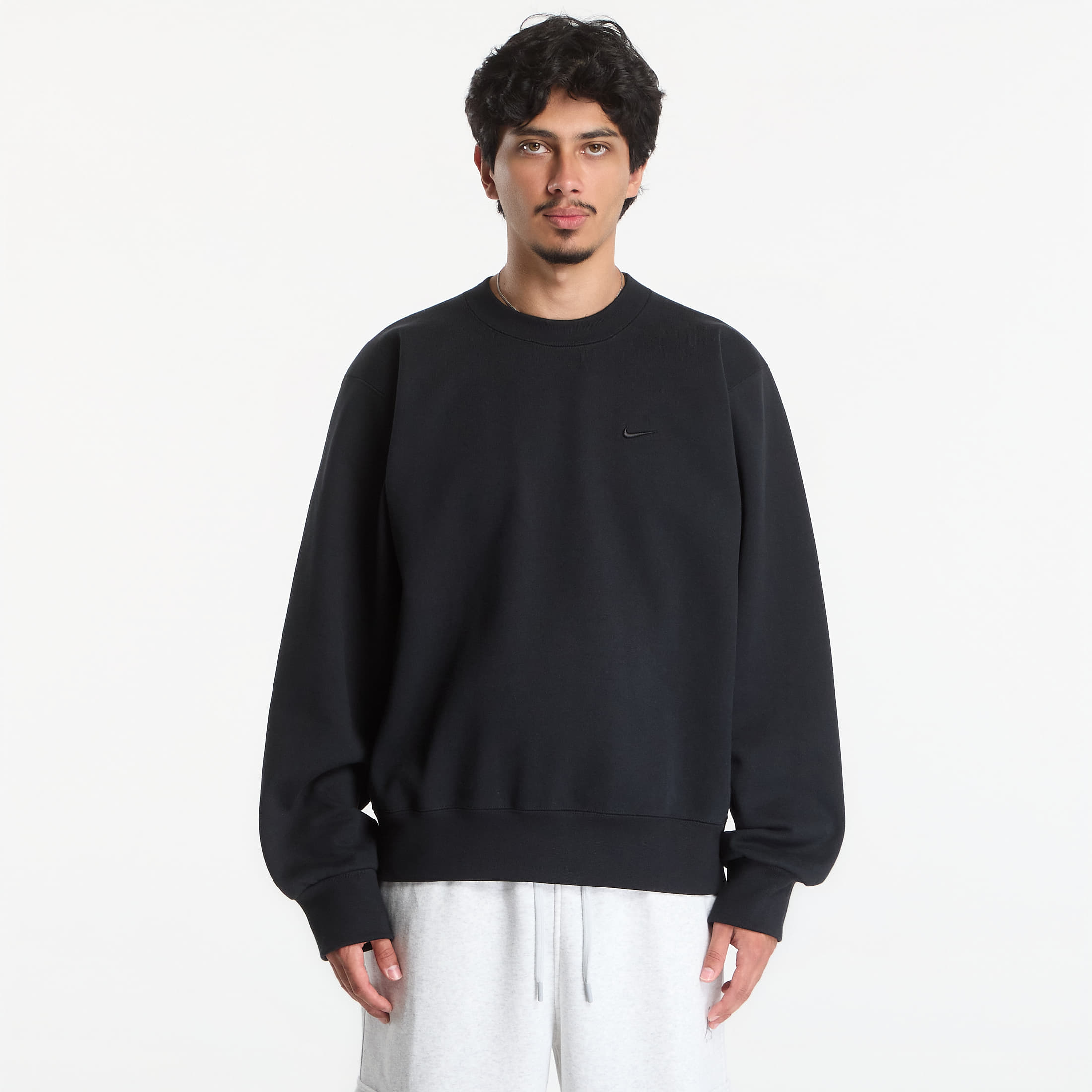 Суитшърт Nike Men's Fleece Crew-Neck Sweatshirt Black XL