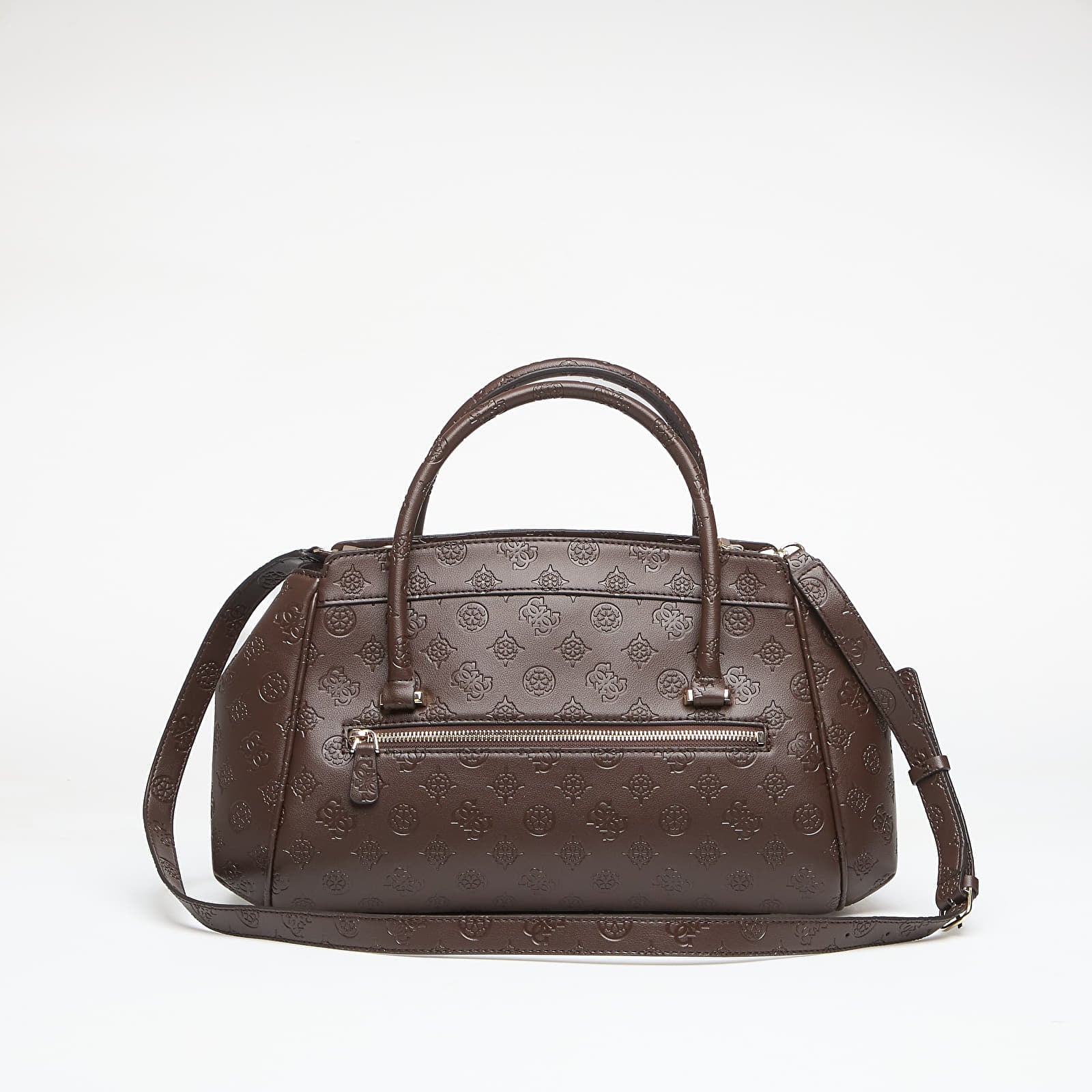 Handbags Guess Diana 3 Comp Satchel Brown