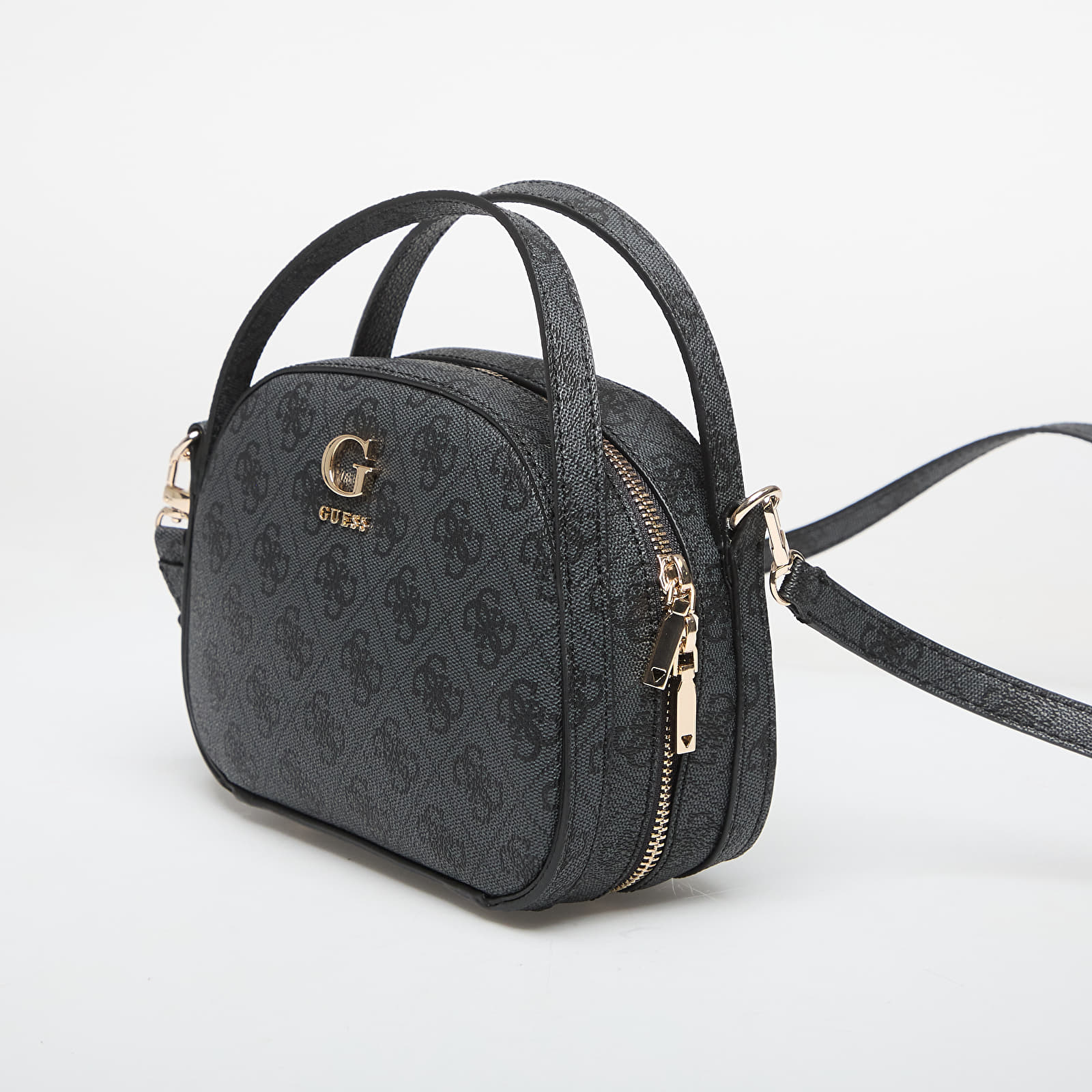 Handbags Guess Coleen Logo Top Zip Crossbody Grey