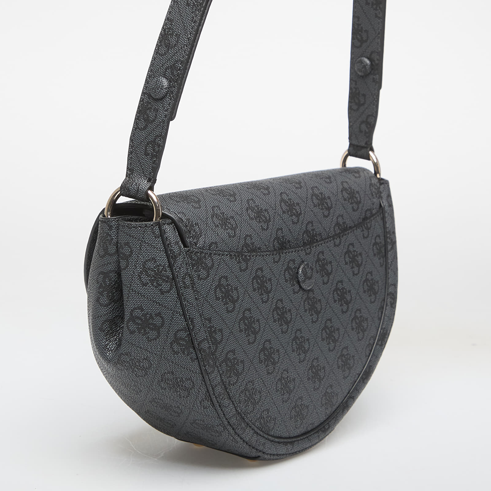 Handbags Guess Coleen Logo Convertible Crossbody Flap Grey