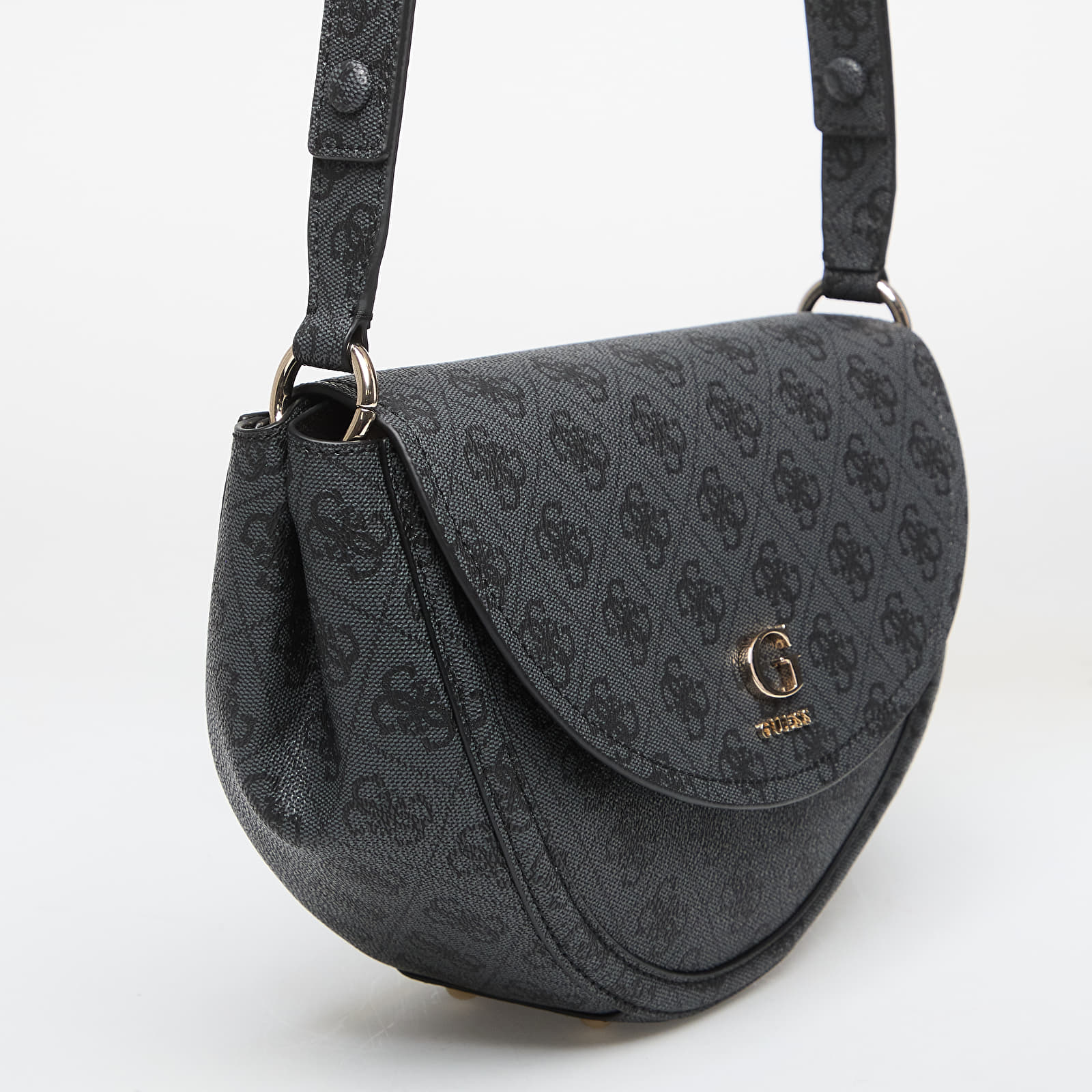 Handbags Guess Coleen Logo Convertible Crossbody Flap Grey