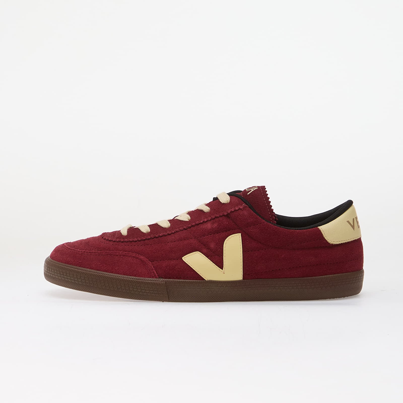 Men's sneakers and shoes Veja Panenka Suede Grenat/ Sun/ Bark