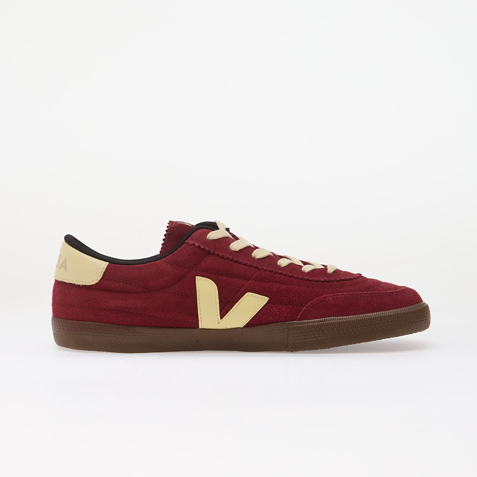 Men's sneakers and shoes Veja Panenka Suede Grenat/ Sun/ Bark