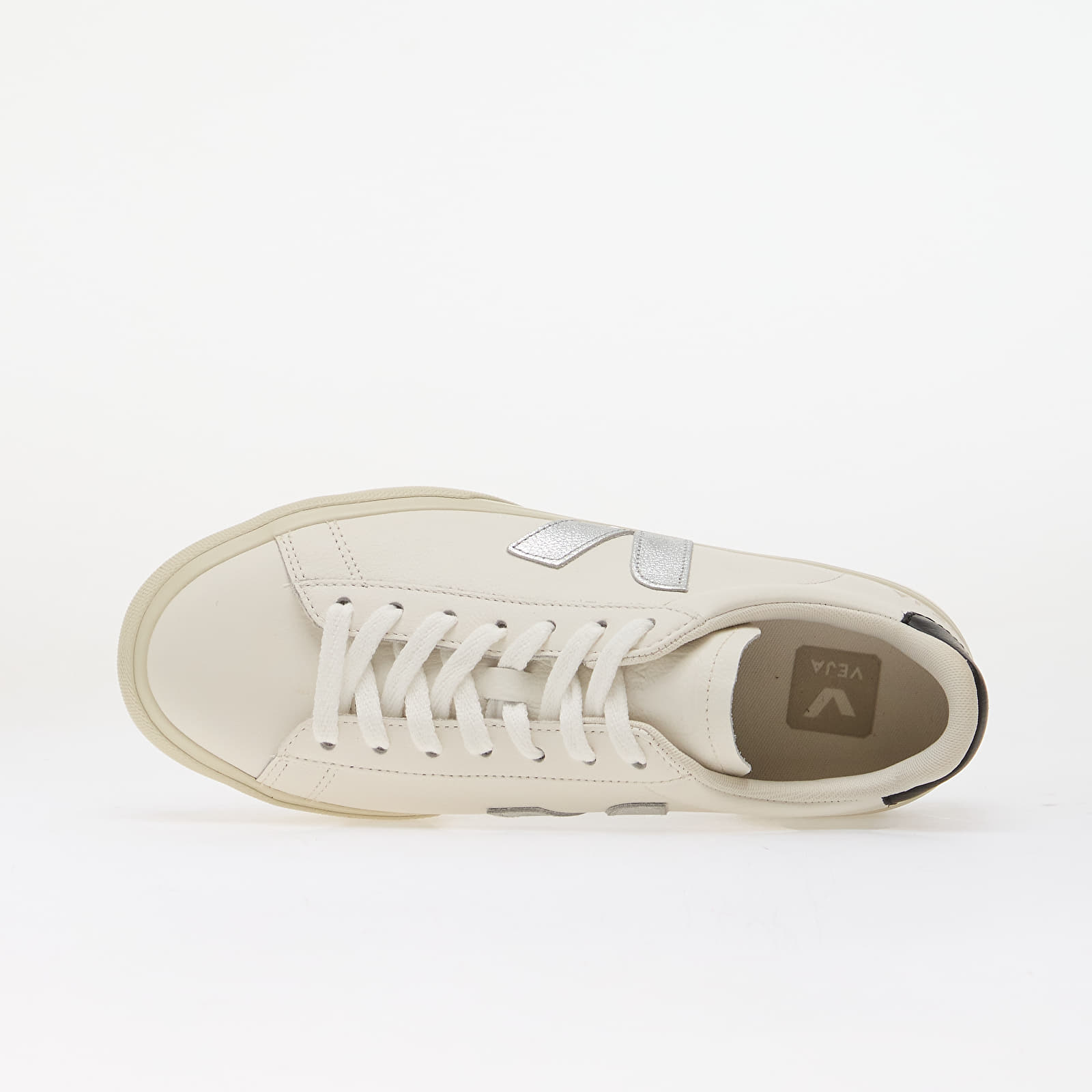 Жіноче взуття Veja Campo Leather White/ Silver/ Black