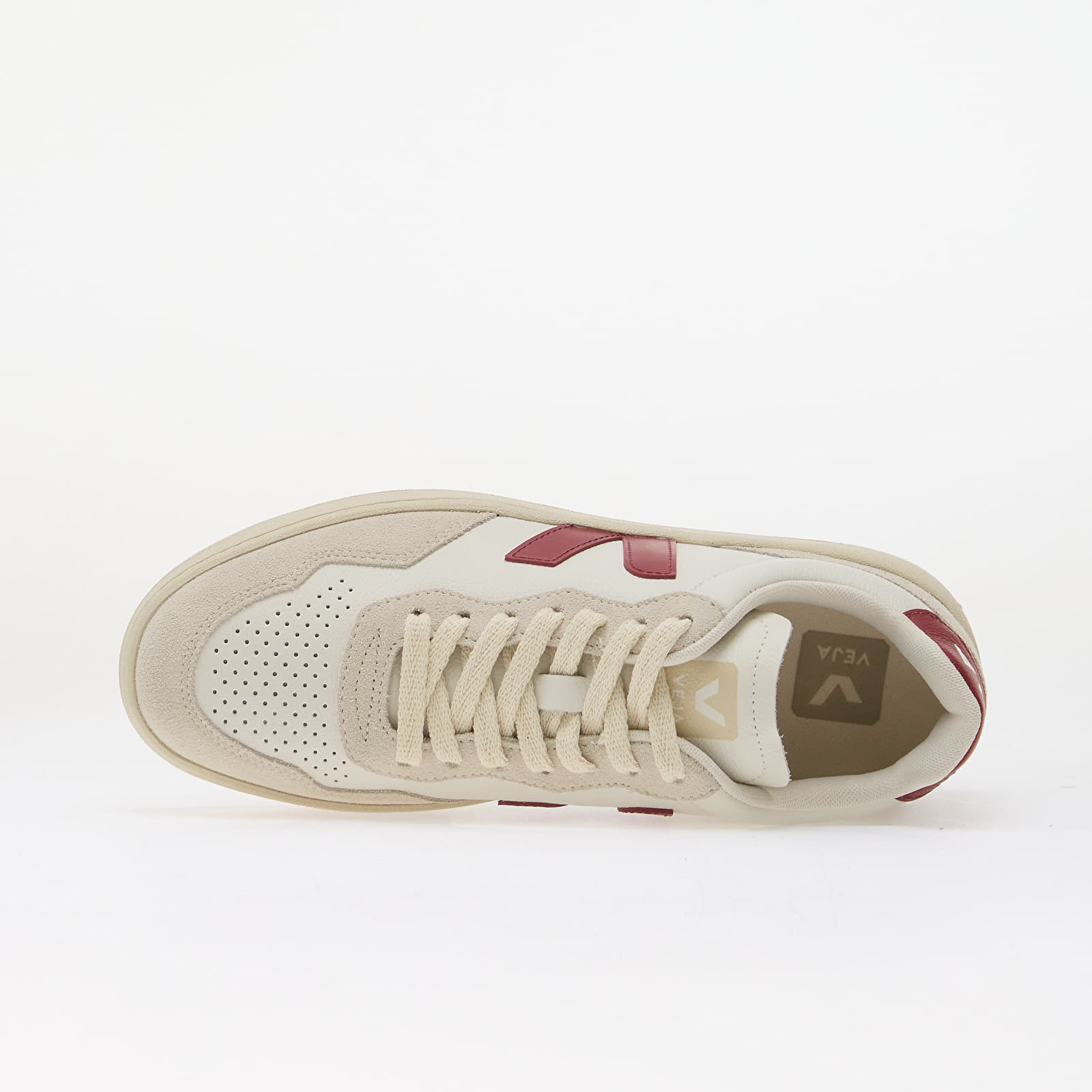 Жіноче взуття Veja V-90 O.T. White/ Marsala/ Natural