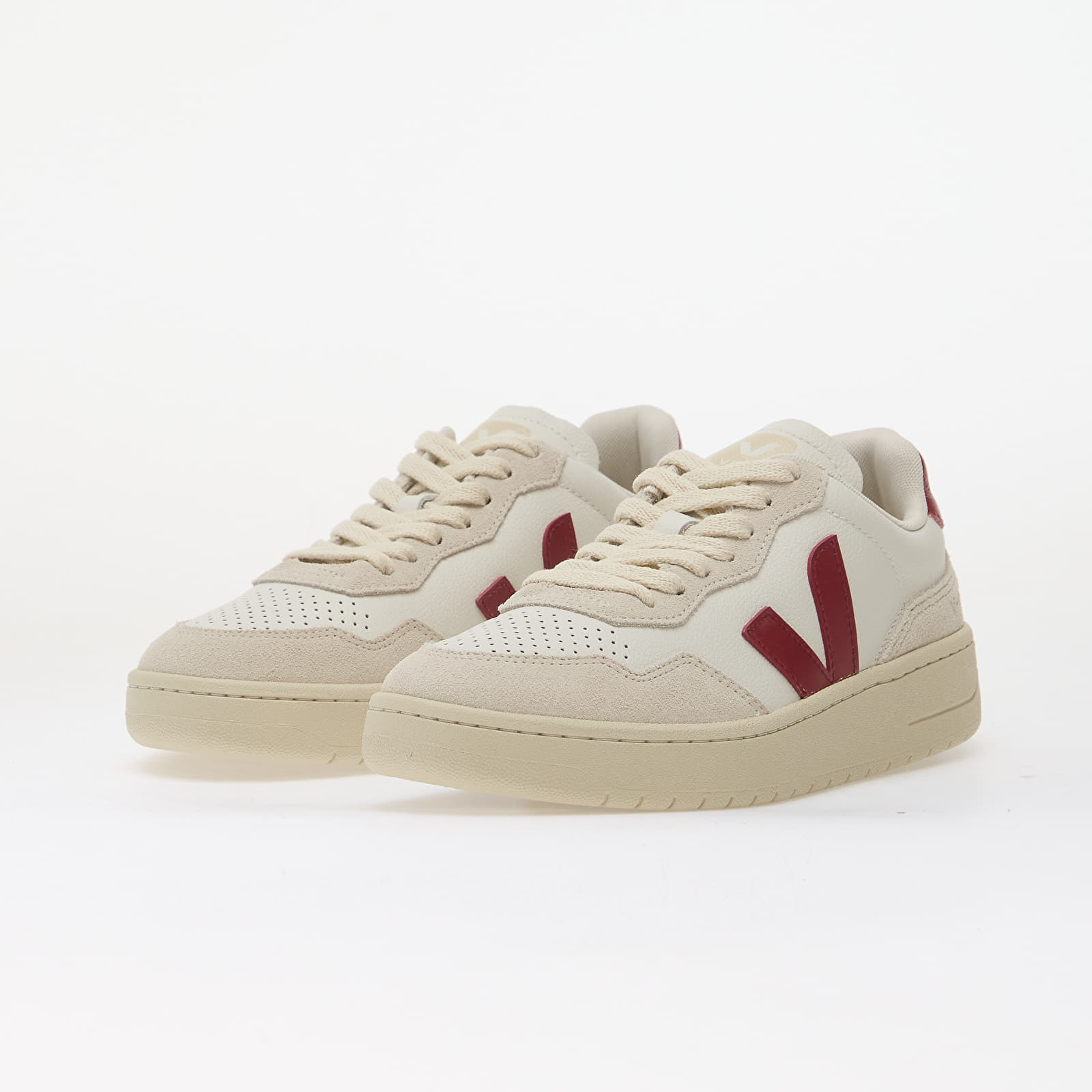 Жіноче взуття Veja V-90 O.T. White/ Marsala/ Natural