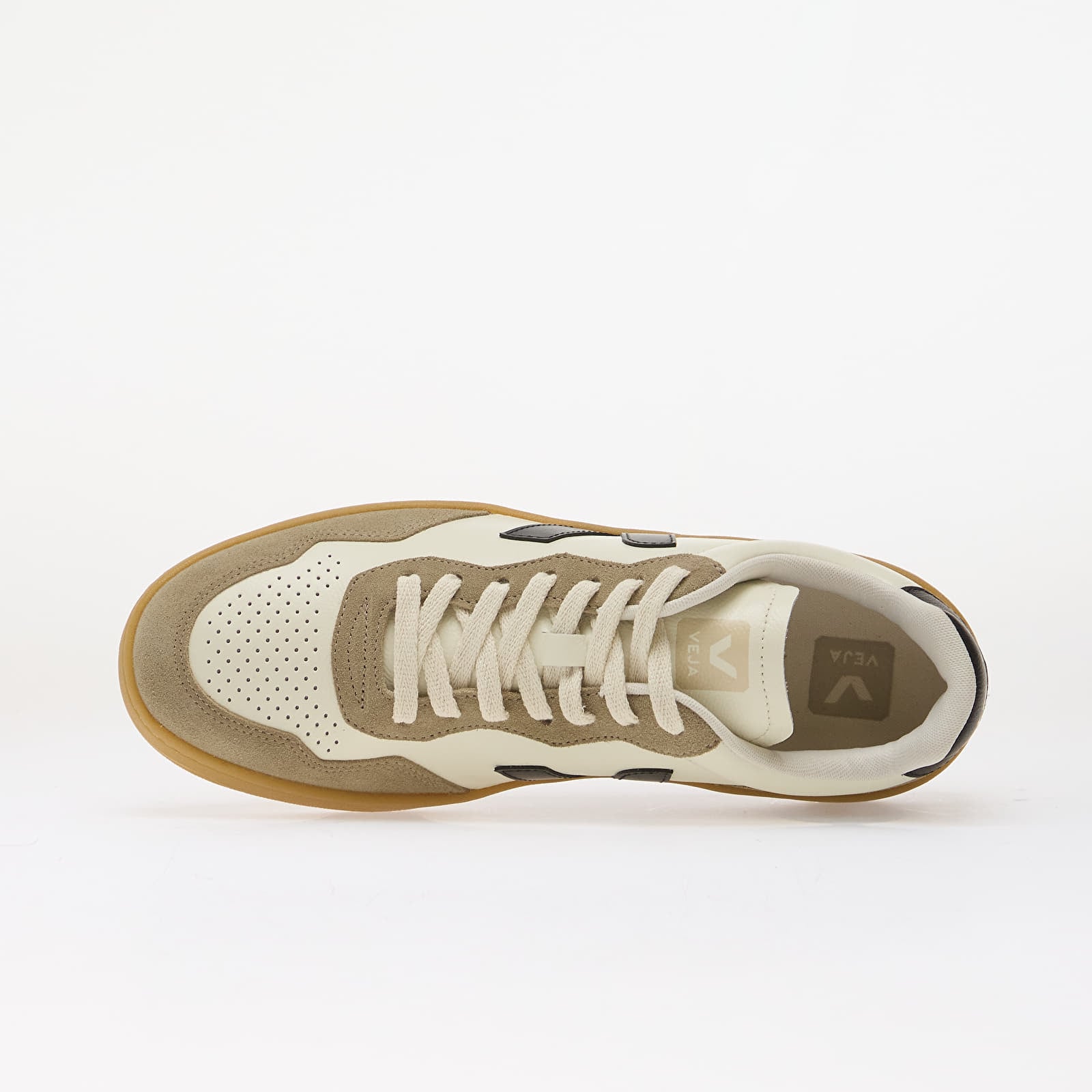 Herenschoenen Veja V-90 O.T. Leather Pure/ Black/ Natural