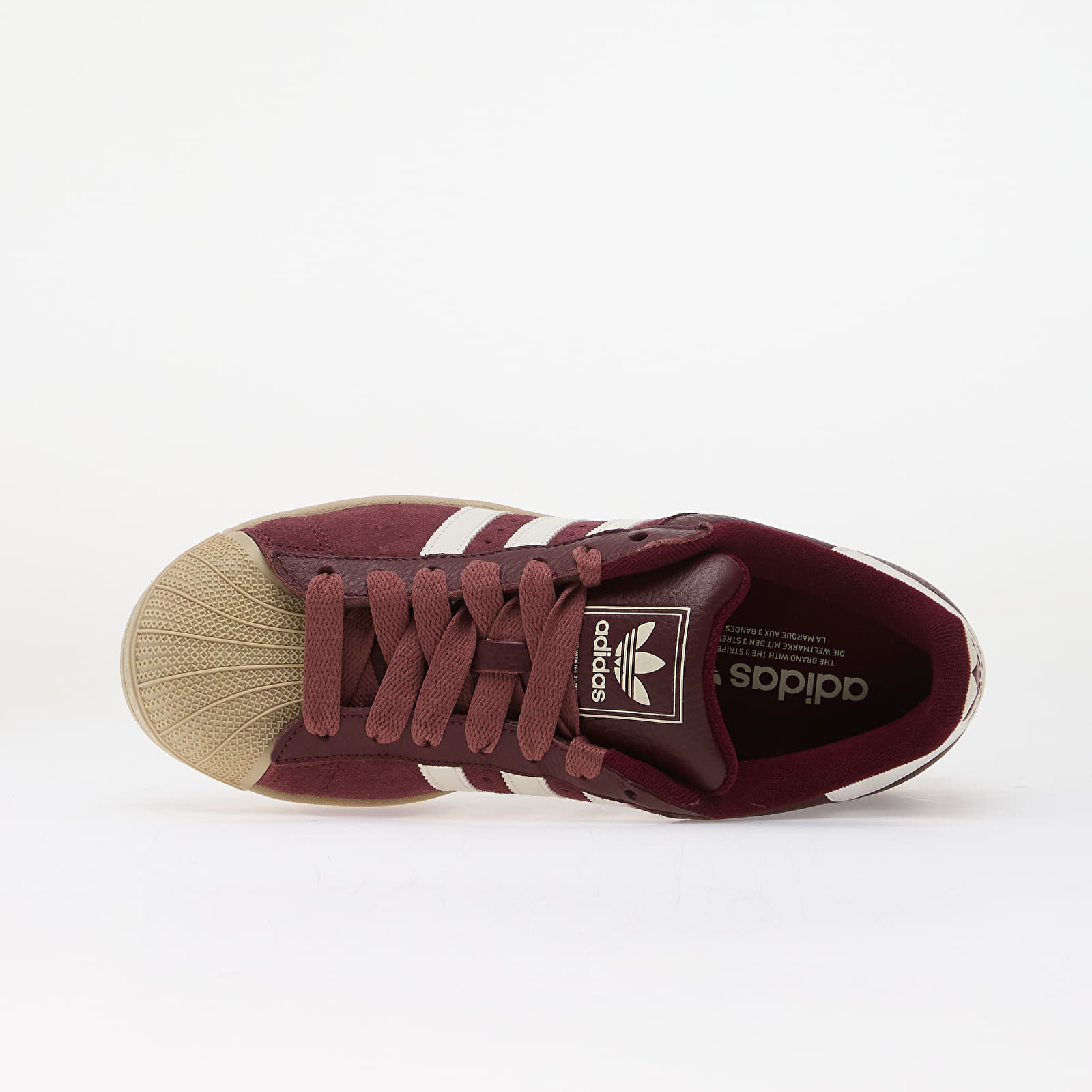 Ανδρικά παπούτσια adidas Superstar Ii Maroon/ Core White/ Khaki Three