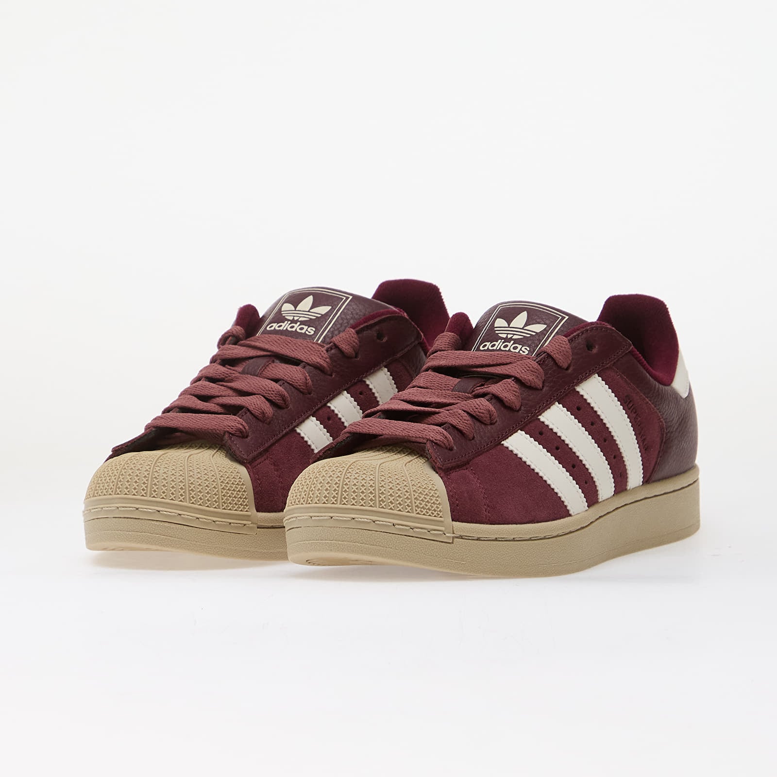 Ανδρικά παπούτσια adidas Superstar Ii Maroon/ Core White/ Khaki Three