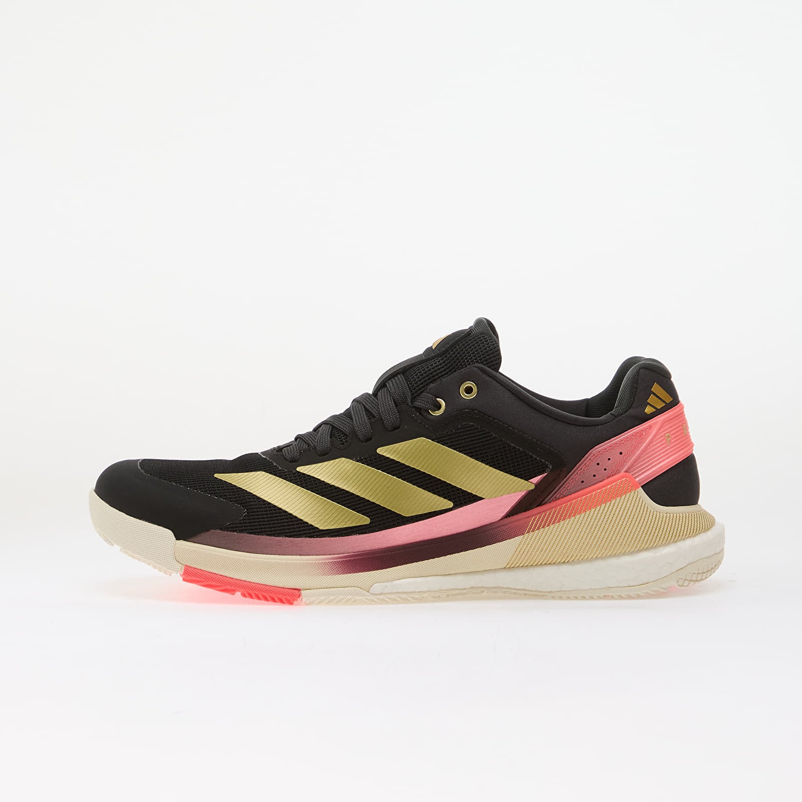 Men's sneakers and shoes adidas Crazyquick BOOST Padel Core Black/ Gold Met./ Solar Turbo
