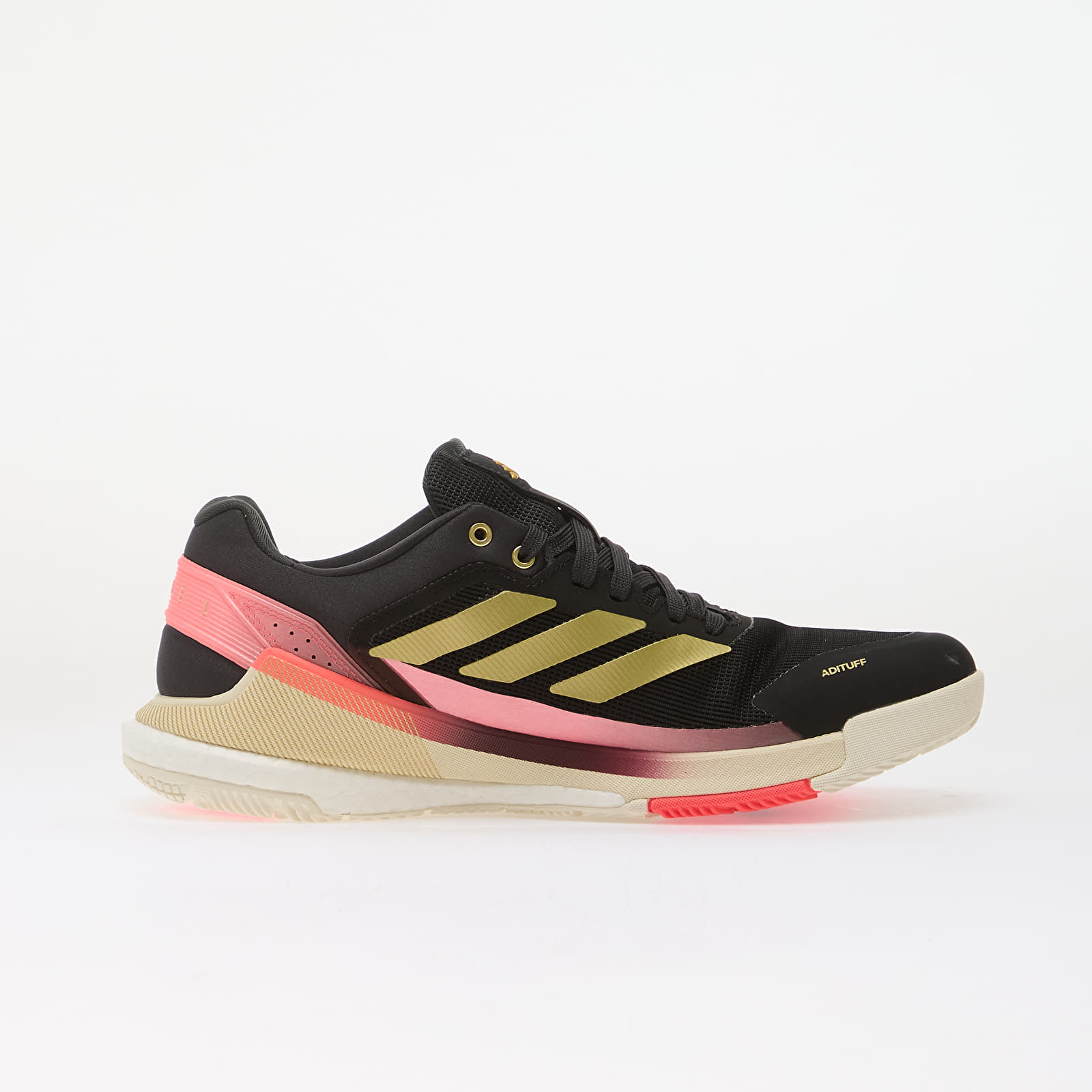 Men's sneakers and shoes adidas Crazyquick BOOST Padel Core Black/ Gold Met./ Solar Turbo