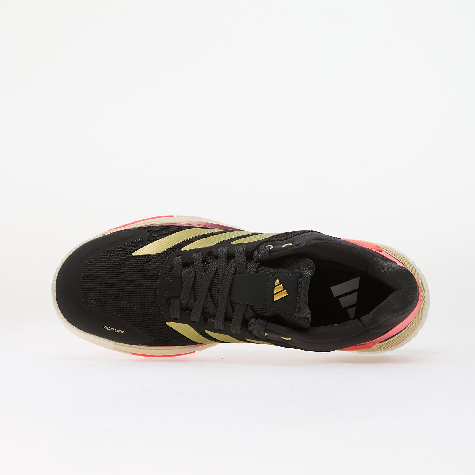 Men's sneakers and shoes adidas Crazyquick BOOST Padel Core Black/ Gold Met./ Solar Turbo