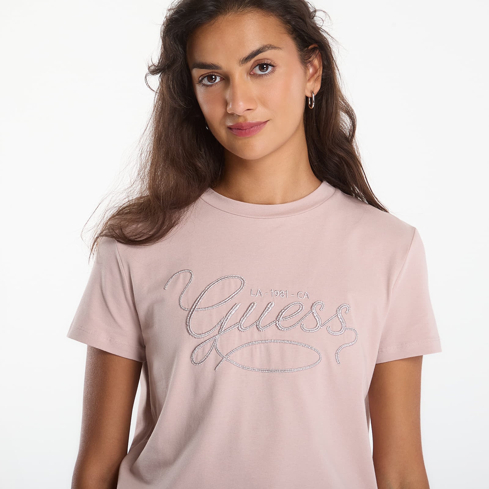 Футболки GUESS Syrma Cn Ss T-Shirt Soft Mauve