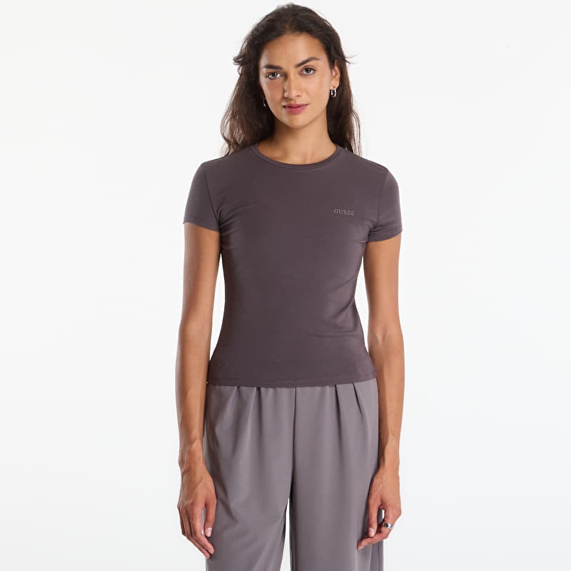 T-paita GUESS Lotus Slim Ss T-Shirt Darkest Grey